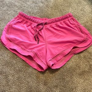 Hot pink lululemon shorts